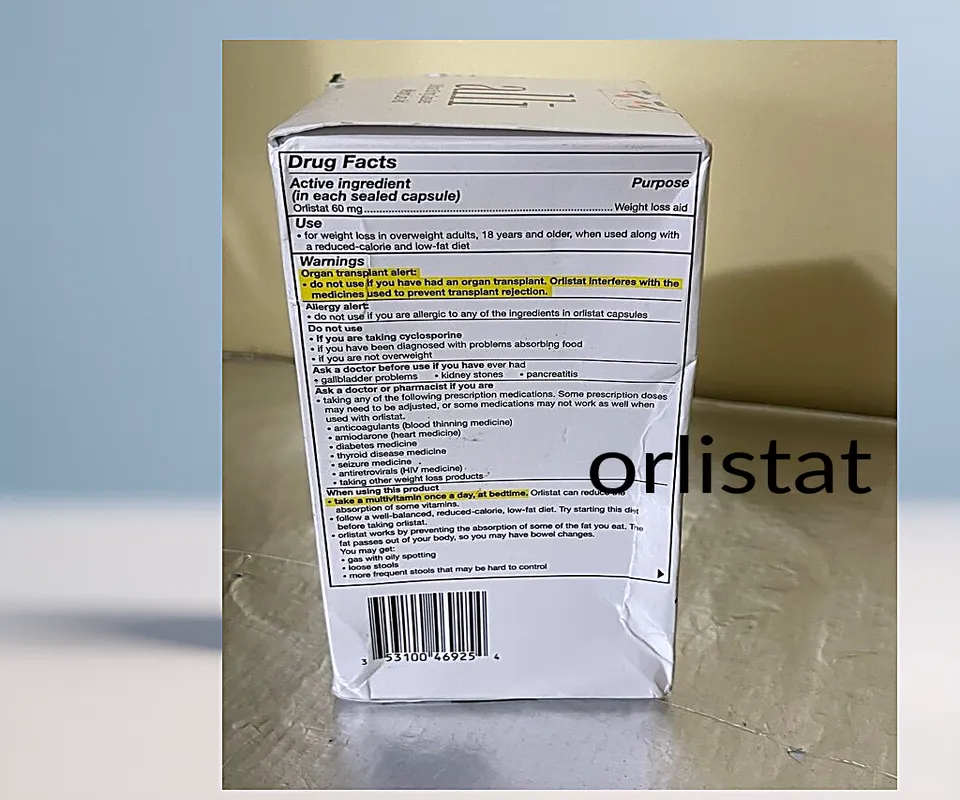 Nombre genérico de orlistat